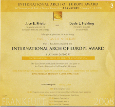 International Arch of Europe Award 2008 on Frankfurt 